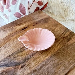 Tiny Vintage Ceramic Shell Ashtray Trinket Dish